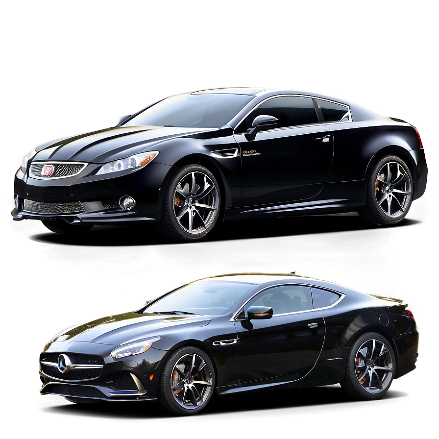 Luxury Coupe Black Car Png 22