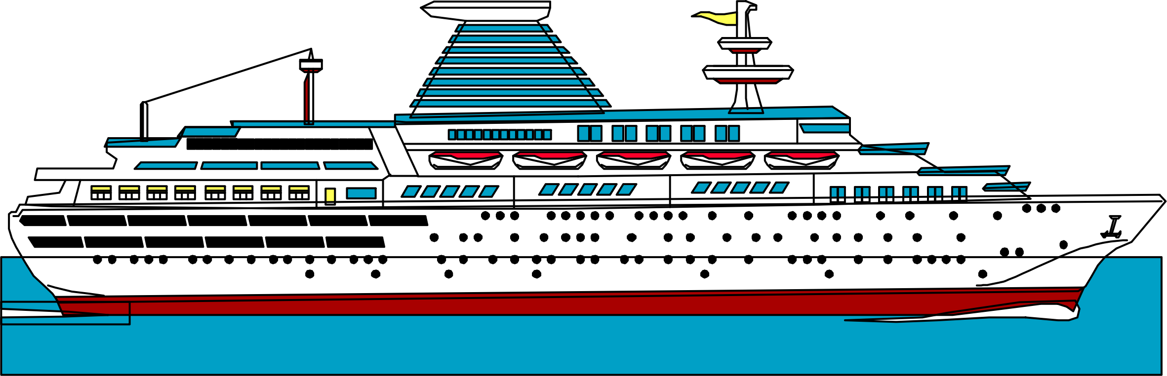 Luxury Cruise Liner Illustration