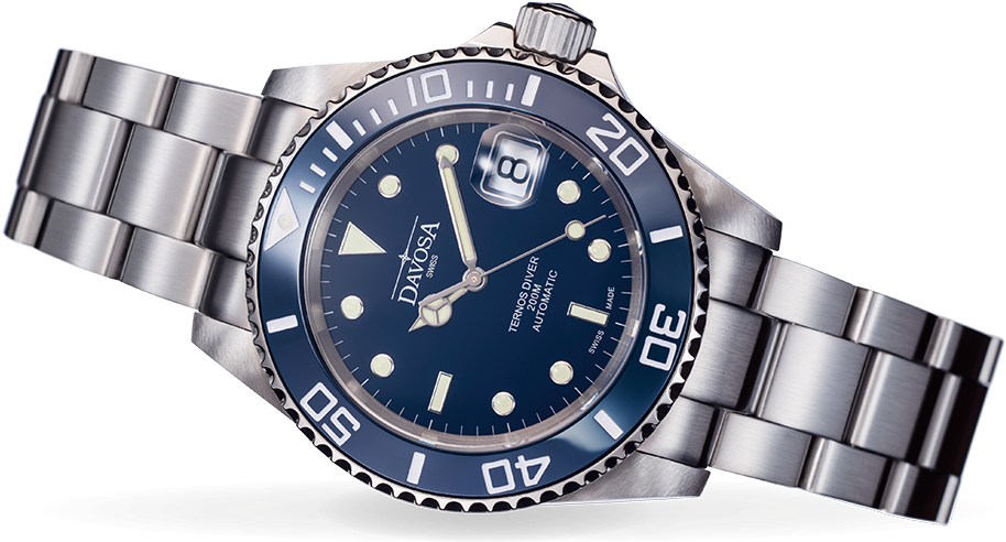 Luxury Diver Watch Blue Dial