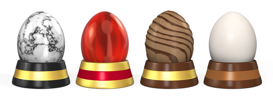 Luxury Easter Eggs Display