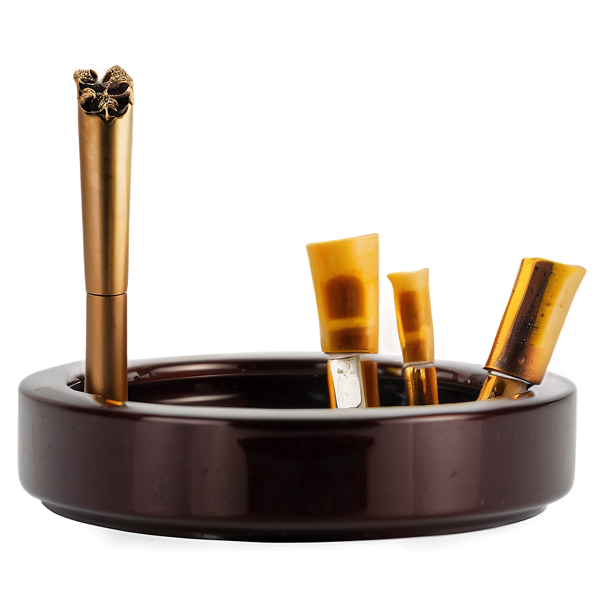 Luxury Gold Ashtray Png Kfq