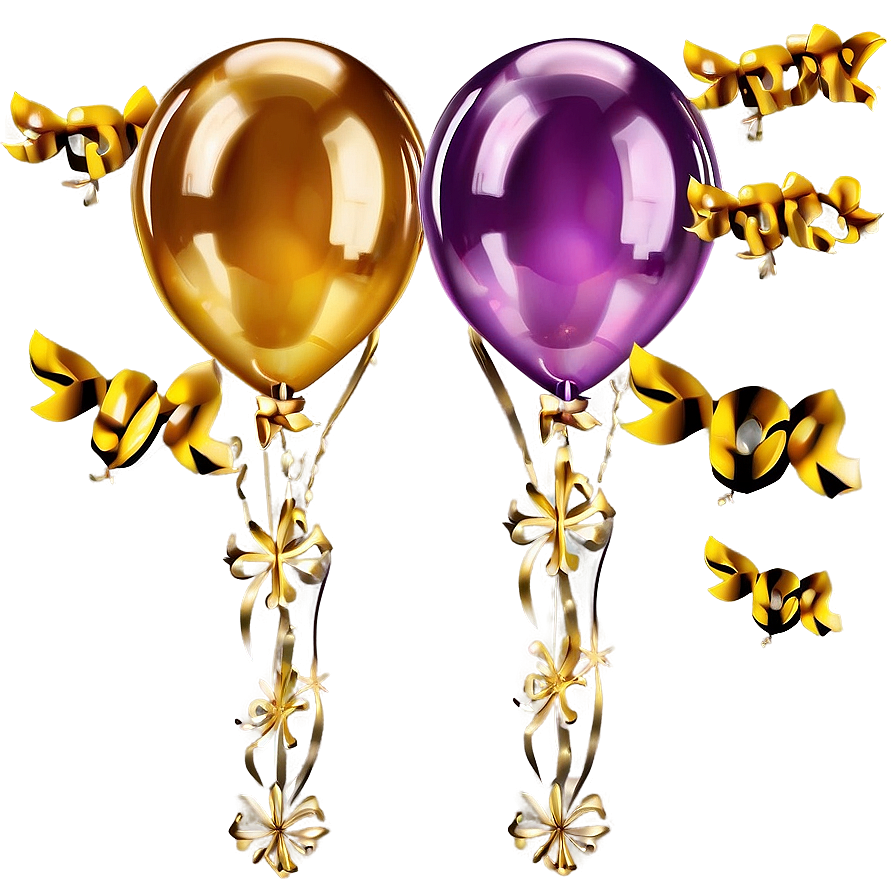 Luxury Gold Balloon Png Aor