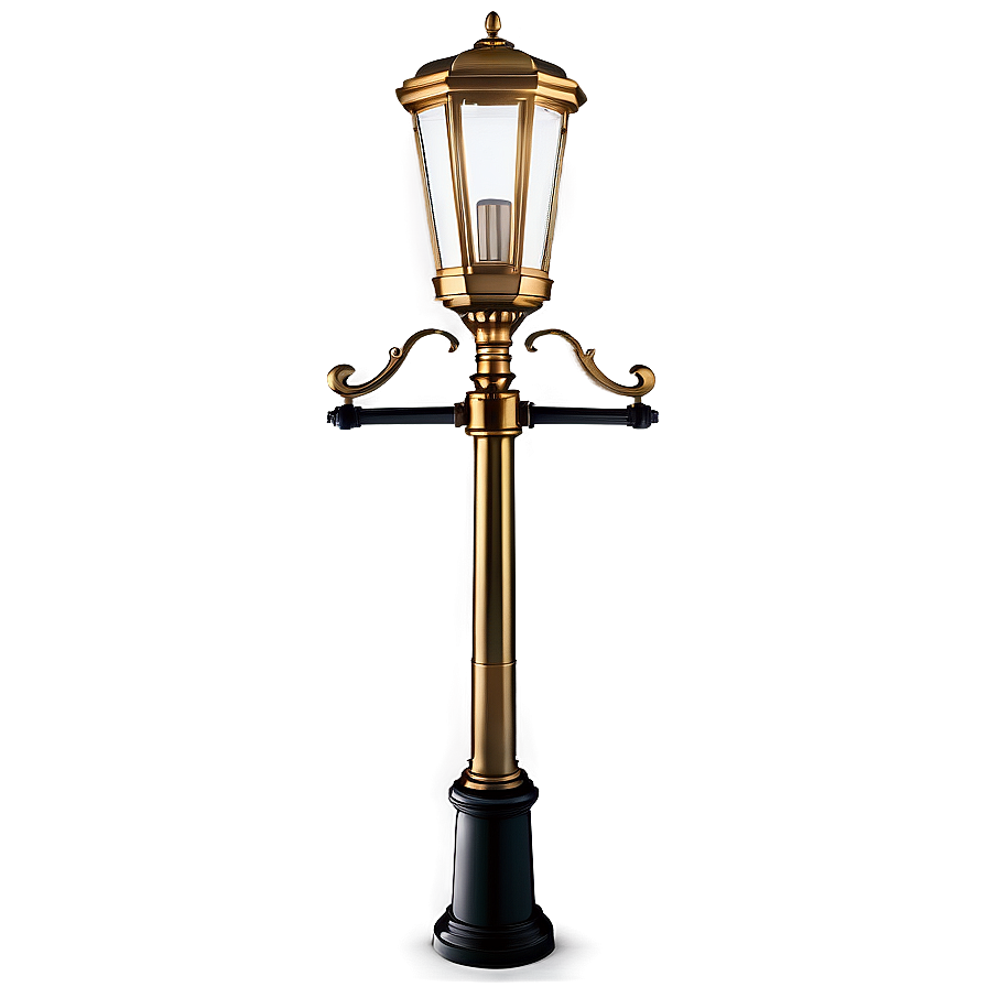 Luxury Gold Finish Light Post Png Mcy