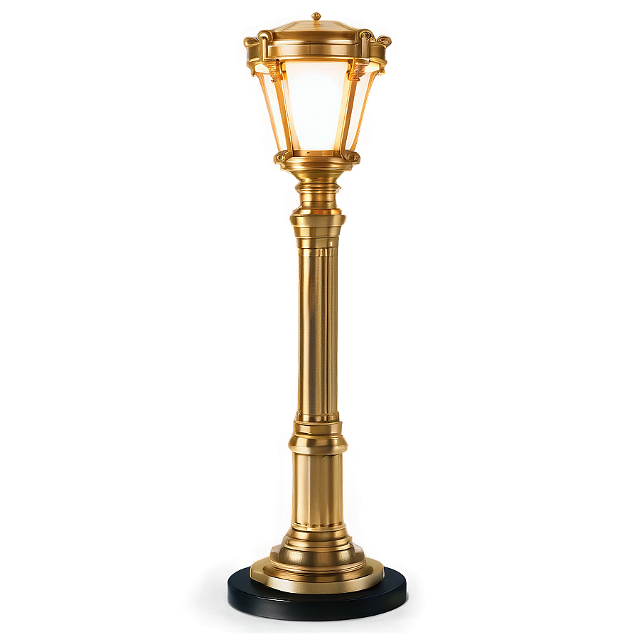 Luxury Gold Finish Light Post Png Sdq94