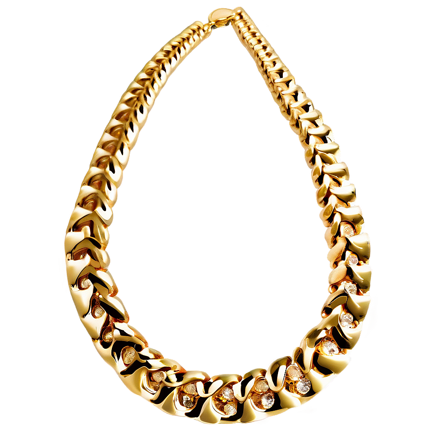 Luxury Gold Necklace Png 49