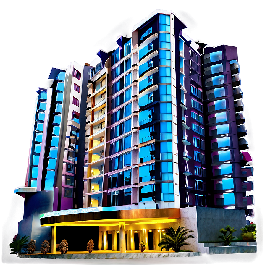 Luxury Hotel Building Png Fow14