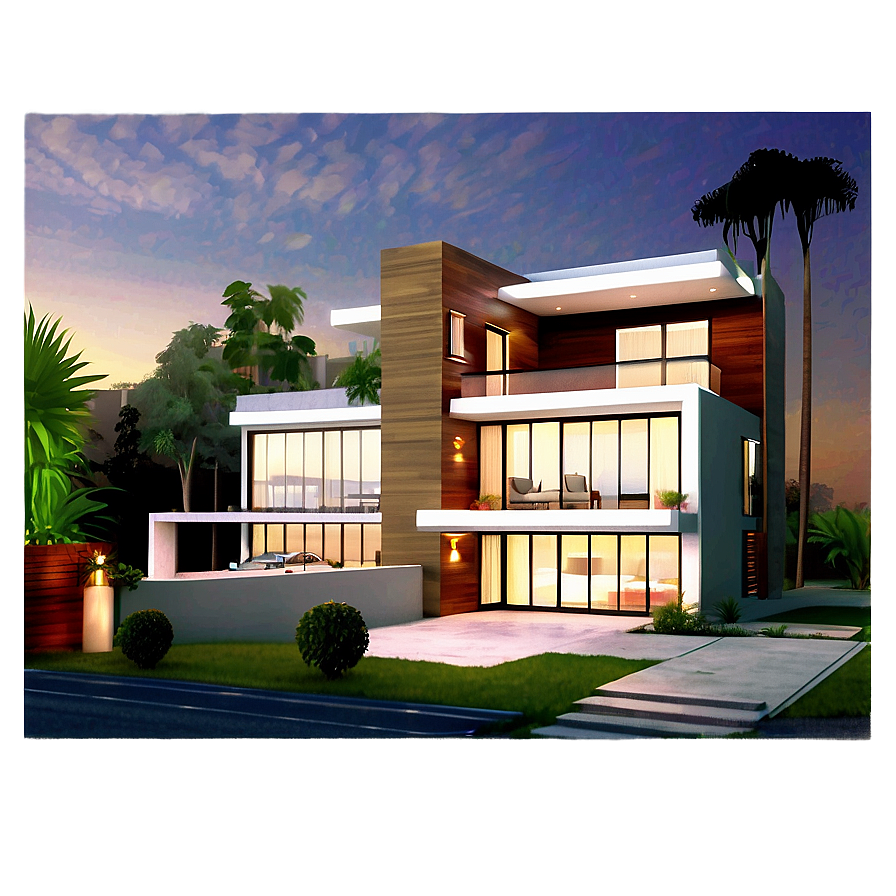 Luxury House Clipart Png 06122024