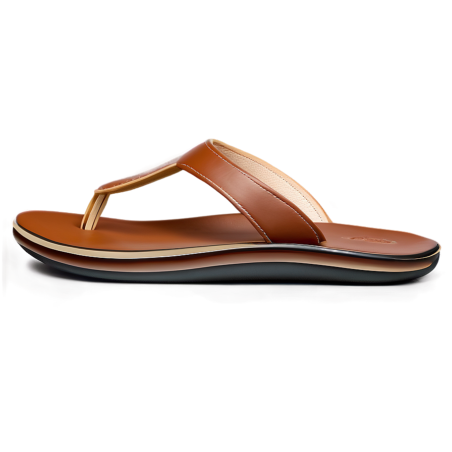 Luxury Leather Flip Flop Png Aad