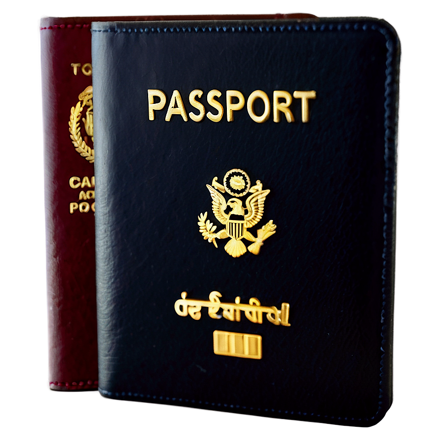 Luxury Leather Passport Png Oue97