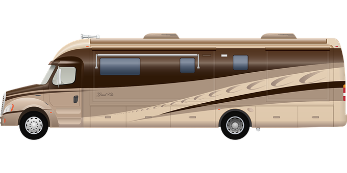 Luxury Motorhome Side View