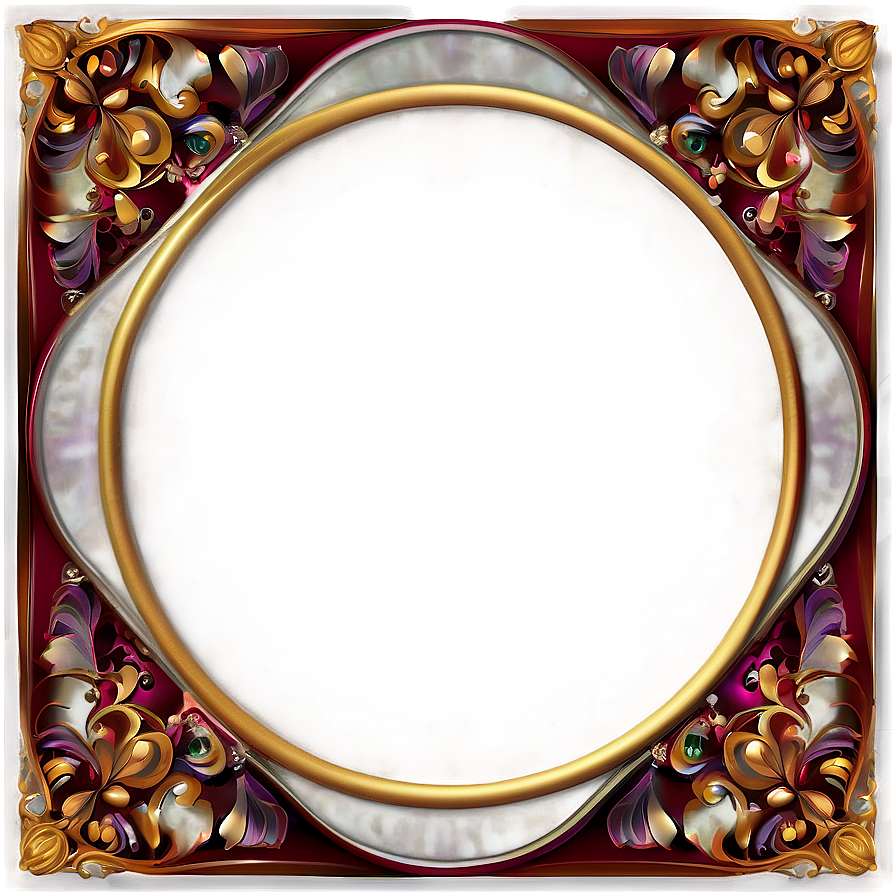 Luxury Ornate Frame Png Pnv38