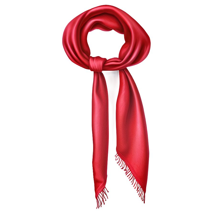 Luxury Red Scarf Png Pen