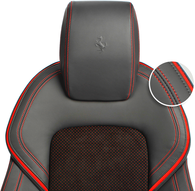 Luxury Sports Car Seat Detail