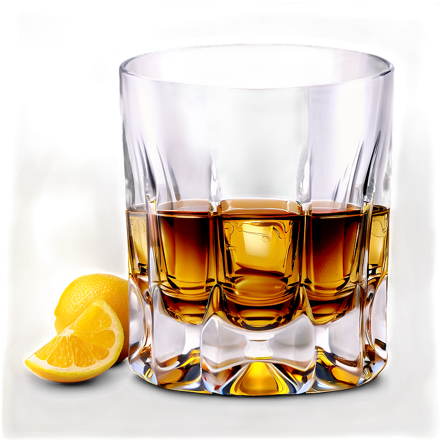 Luxury Whiskey Glass Png Cdr44