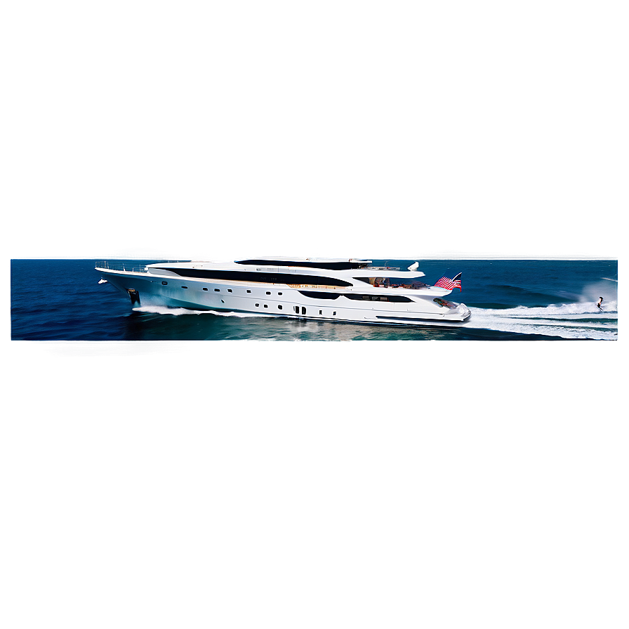Luxury Yacht In Ocean Png 05242024