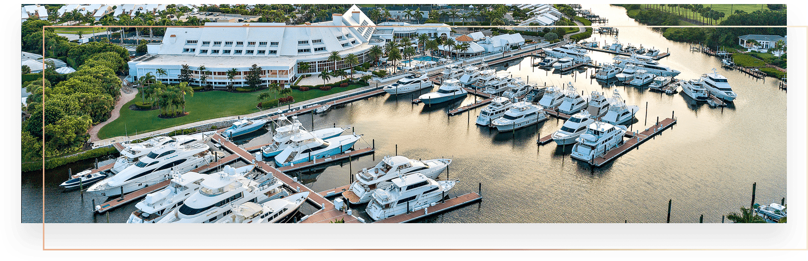 Luxury Yacht Marina Aerial View