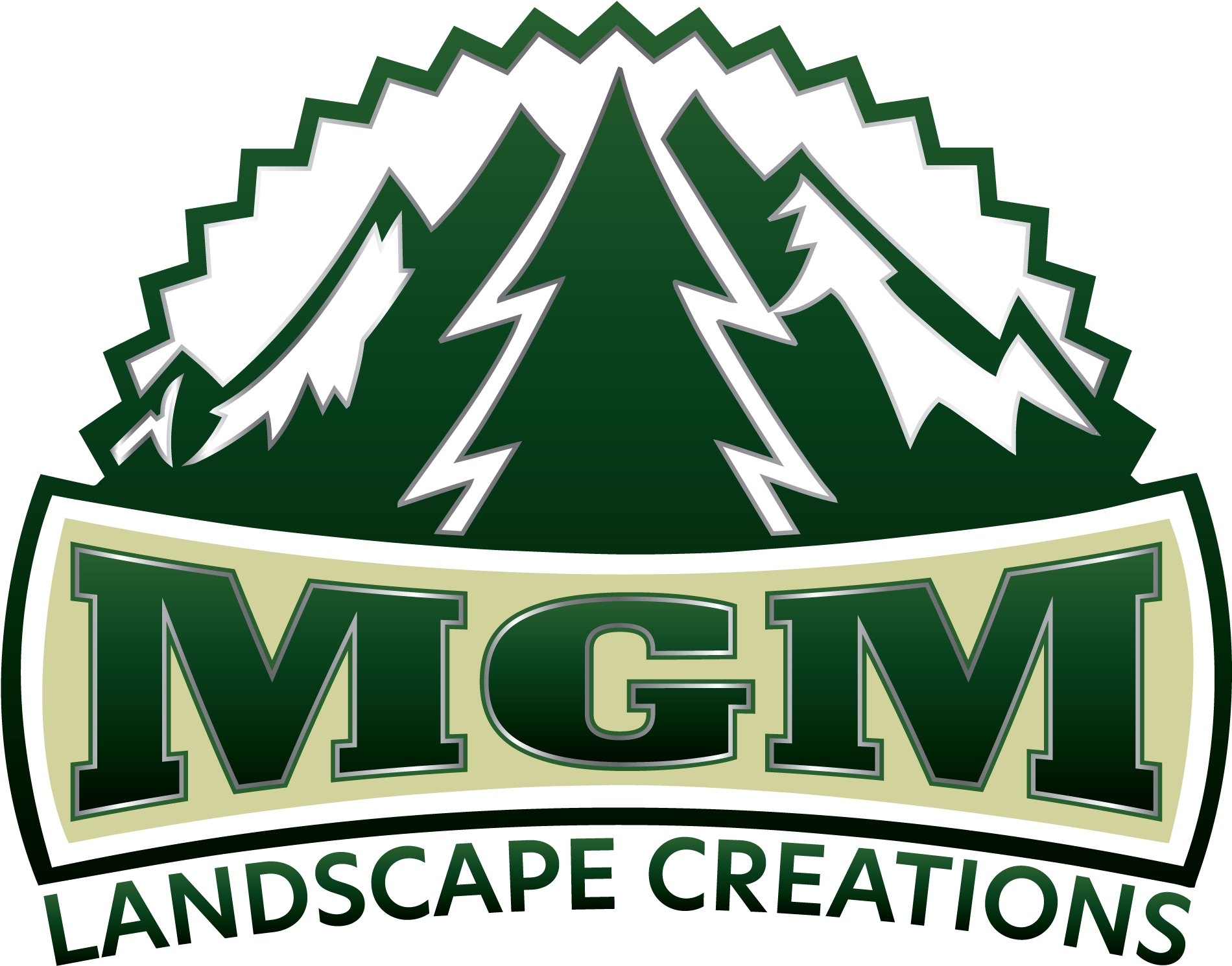 M G M Landscape Creations Logo