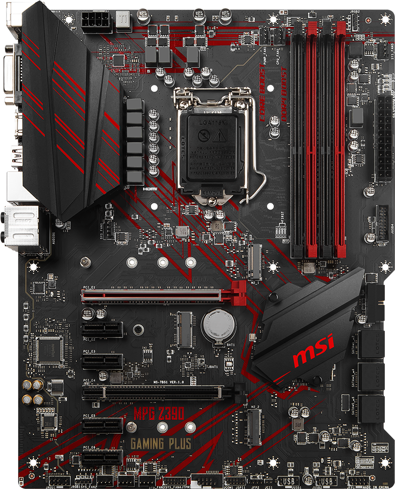 M S I M P G Z390 Gaming Plus Motherboard