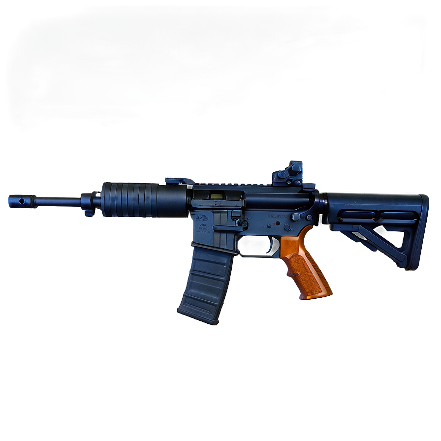 M16 Rifle On White Background Png Scl