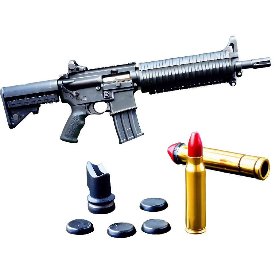 M16 Rifle With Bullet Png Cbc50