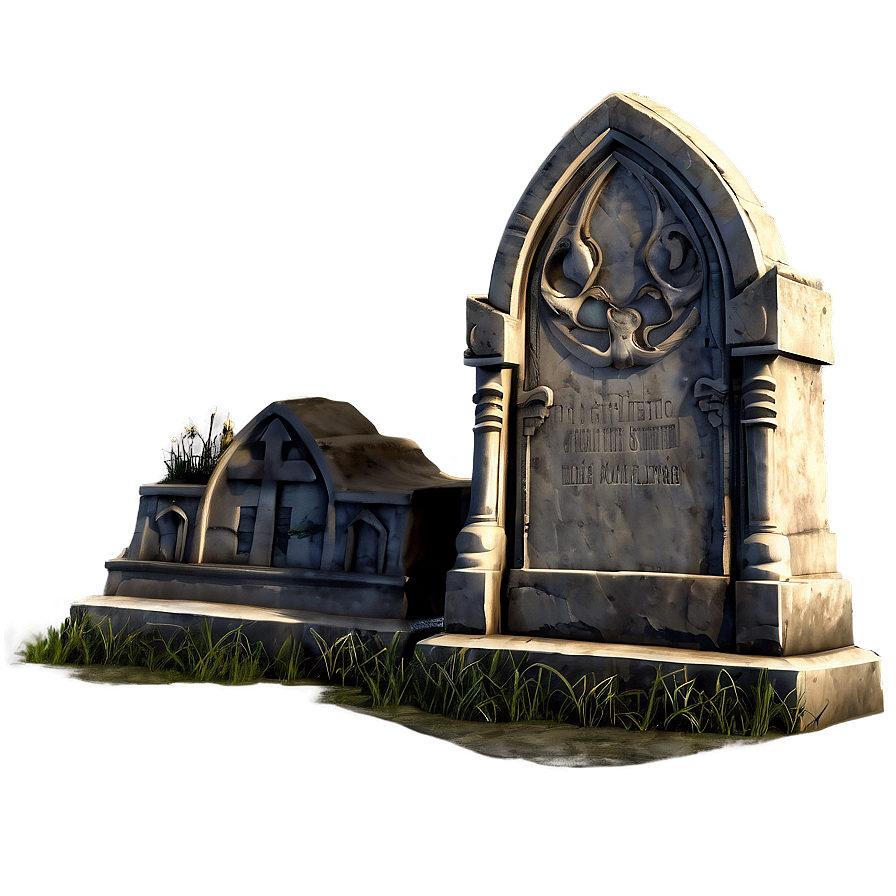 Macabre Graveyard Tomb Png 05062024