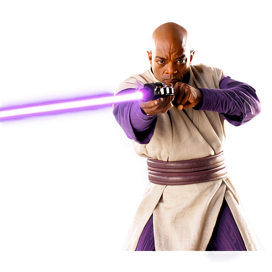 Mace Windu Movie Scene Png 40