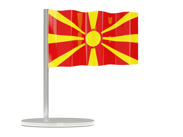 Macedonian Flag Desktop Display