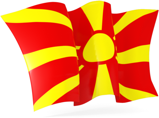 Macedonian Flag Waving
