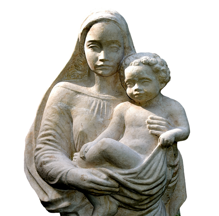 Madonnaand Child Statue