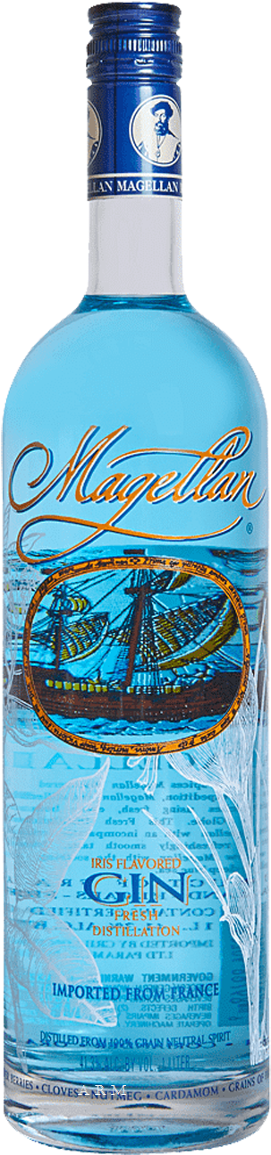 Magellan Gin Bottle Blue