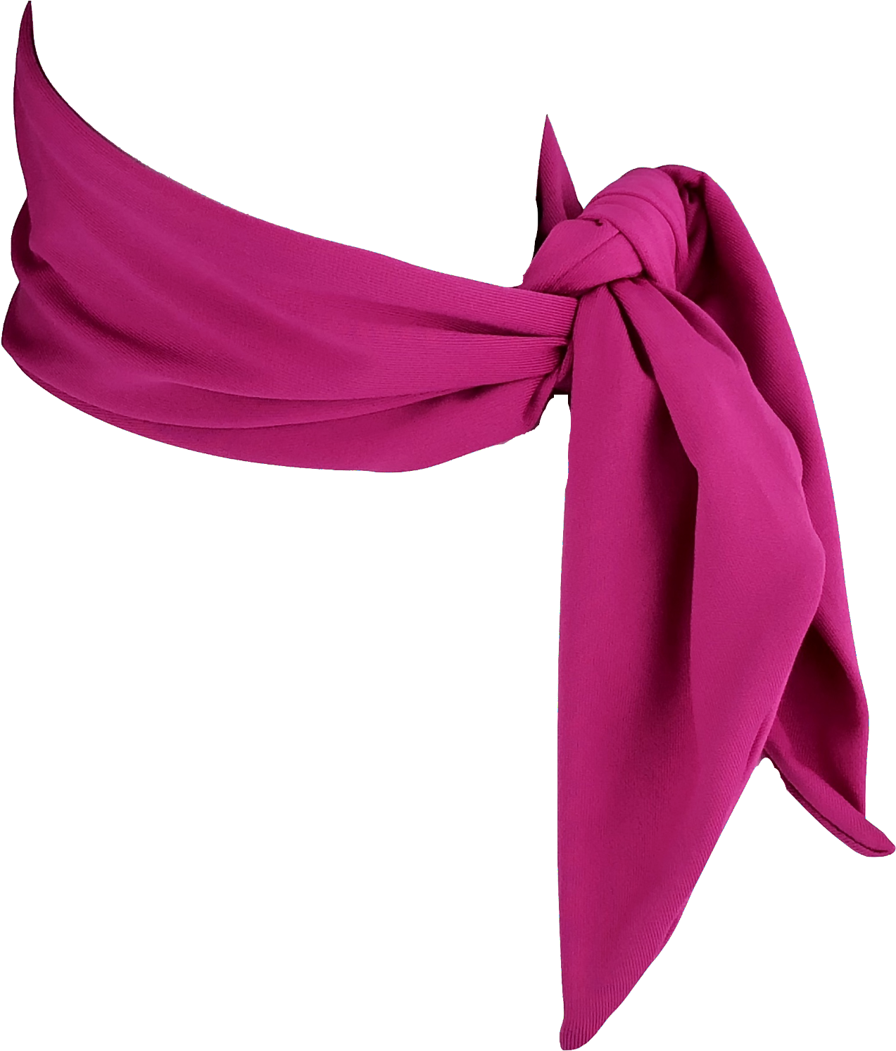 Magenta Scarf Knotted