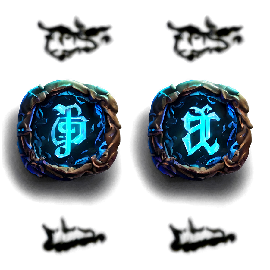 Magic Glowing Runes Png 05062024