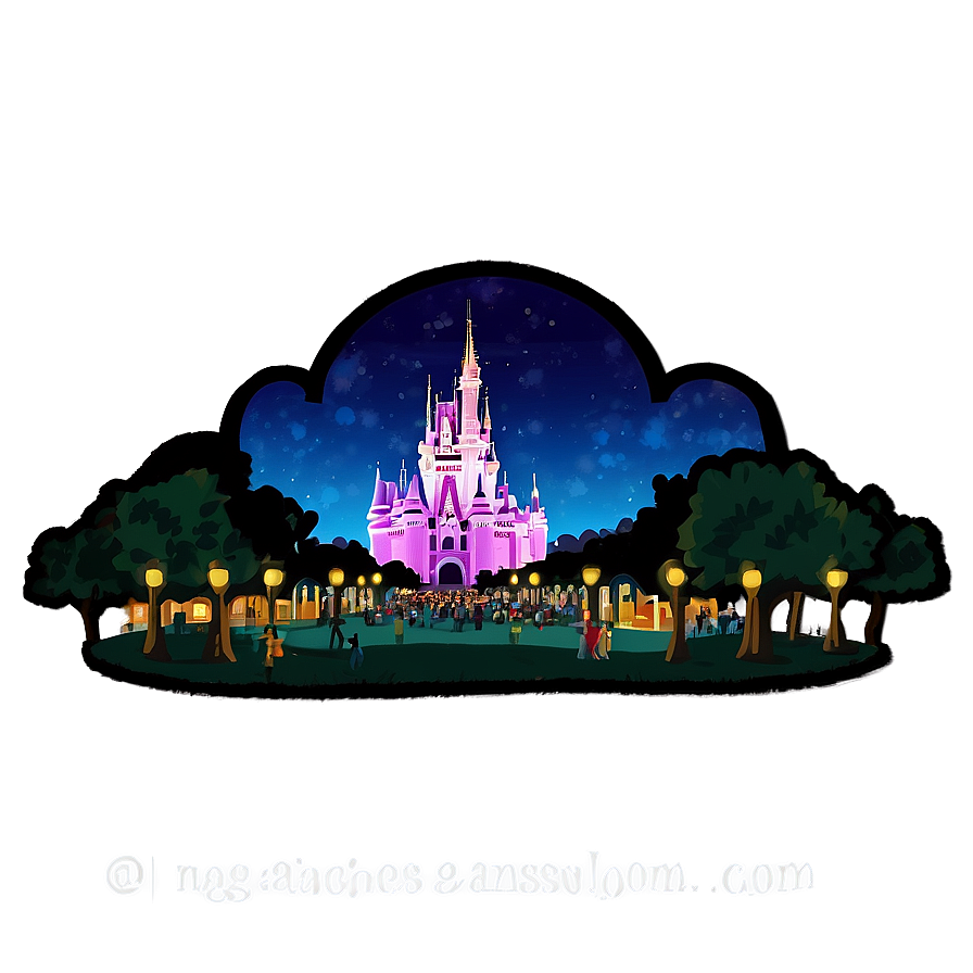 Magic Kingdom Night Sky Png Cfu