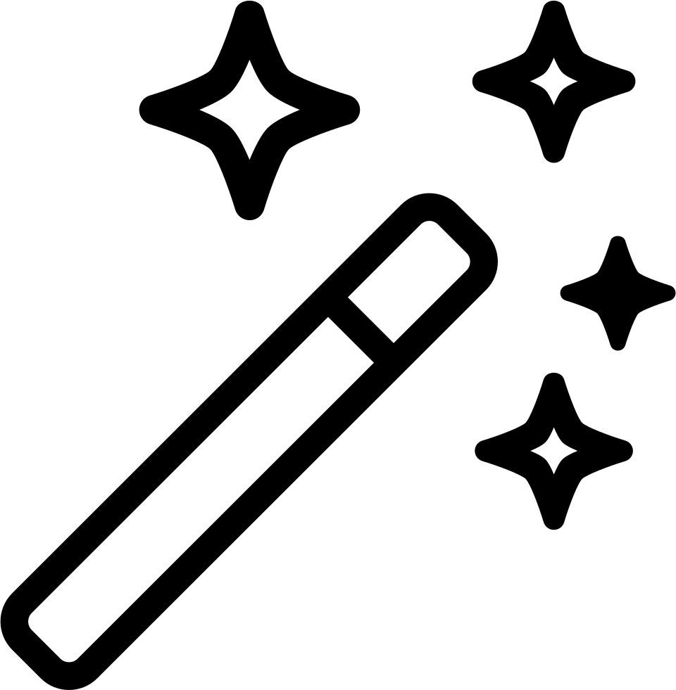 Magic Wand Sparkles Icon