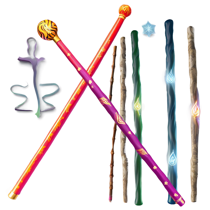 Magic Wands Sticks Png 44