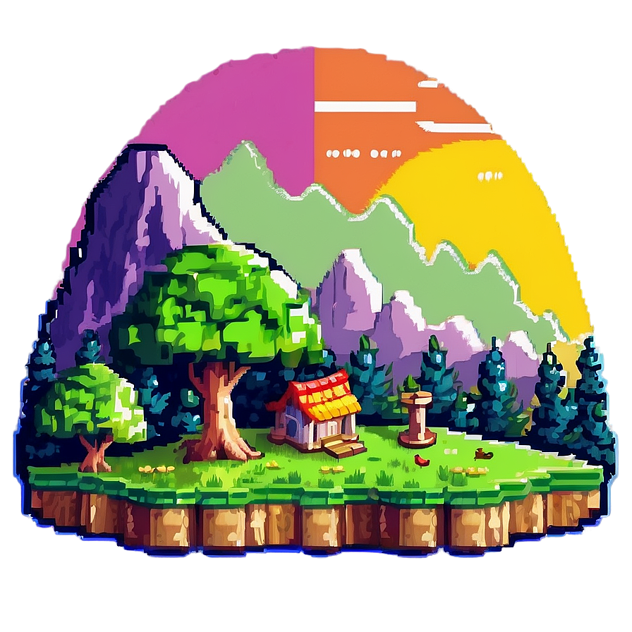 Magical 16 Bit Game Worlds Png 06252024