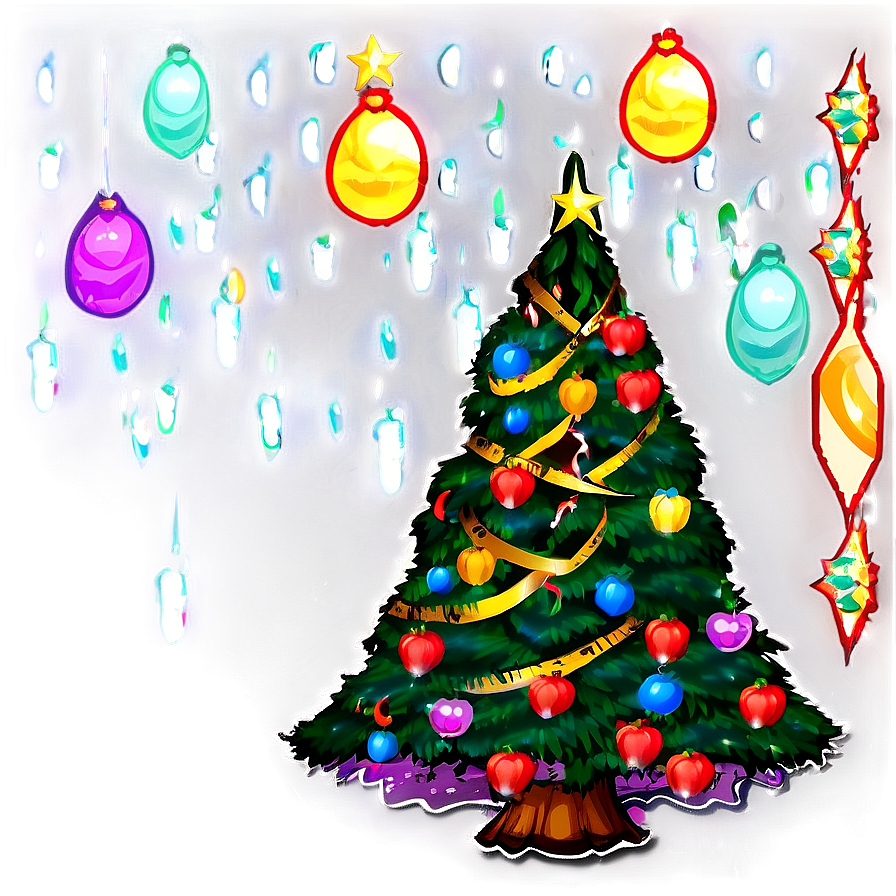 Magical Arbol De Navidad Night Png 06122024