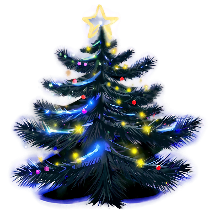 Magical Arbol De Navidad Night Png Git