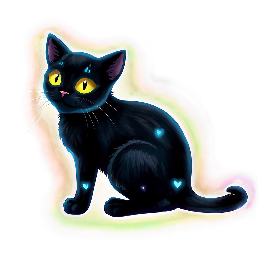 Magical Black Cat Png Aeq