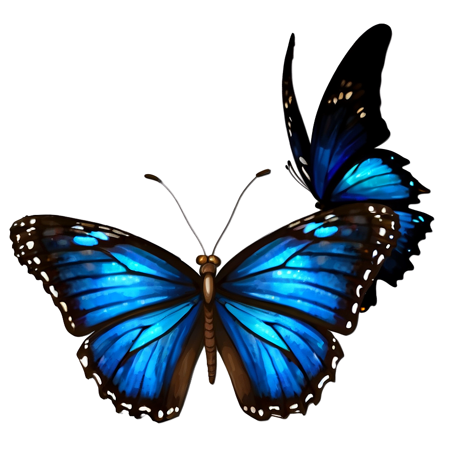 Magical Blue Butterfly Png Adt86