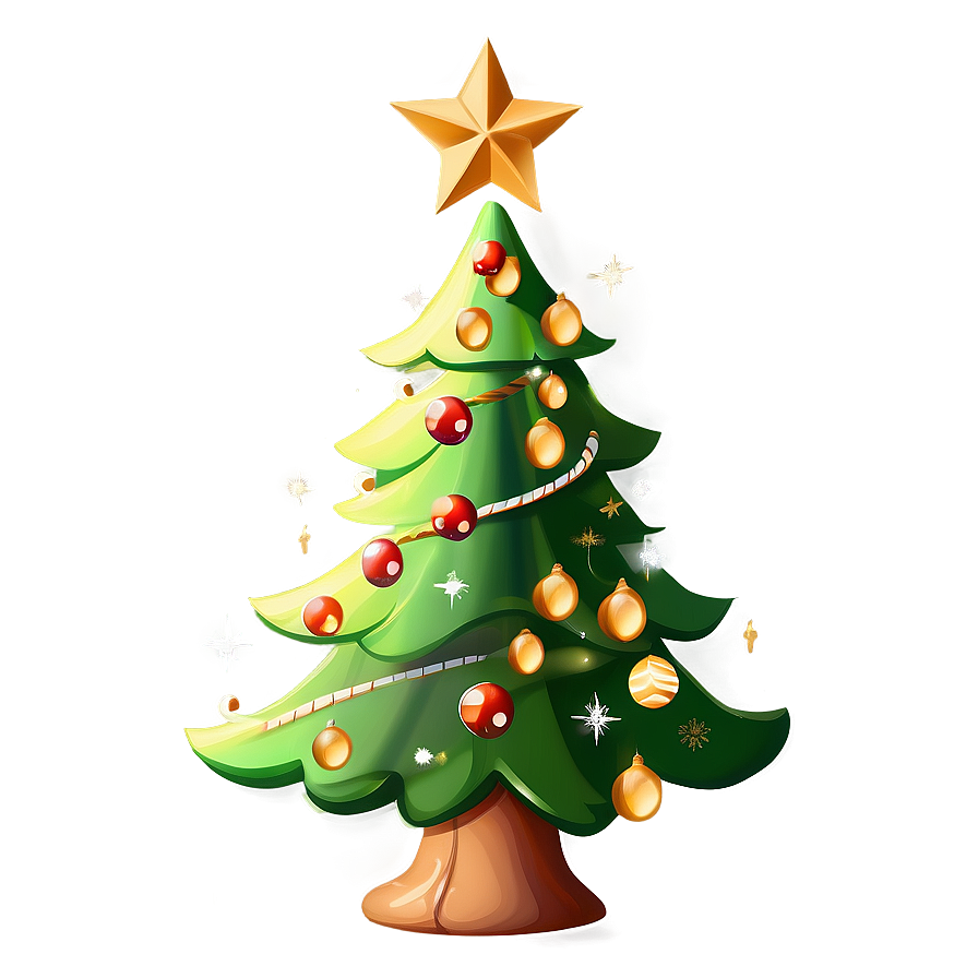 Magical Cute Christmas Tree Png 4