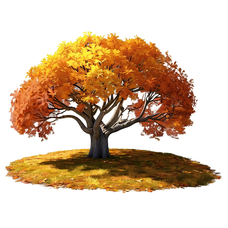 Magical Fall Trees Landscape Png Txa