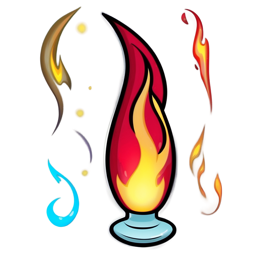 Magical Flame Cartoon Png 31