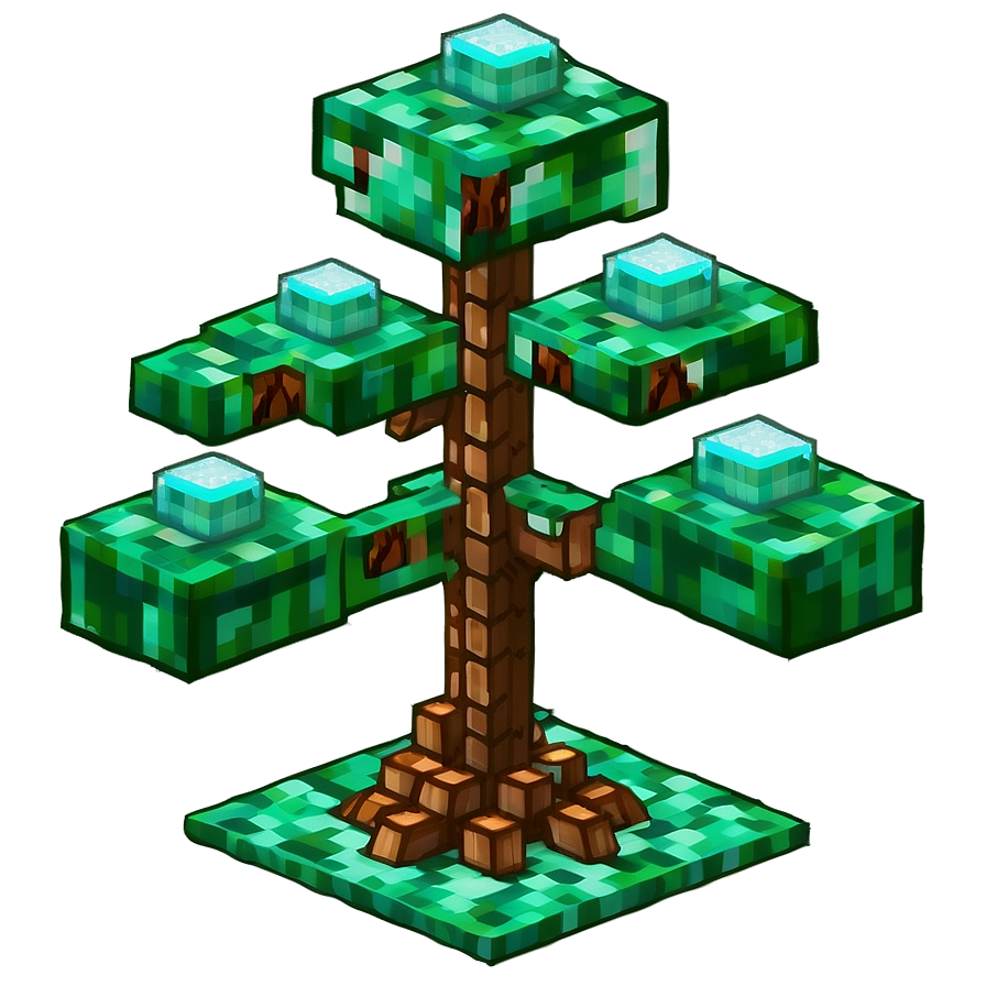 Magical Minecraft Tree Png Fot