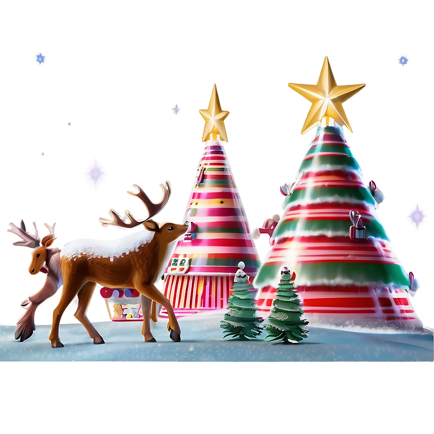 Magical North Pole Scene Png 52