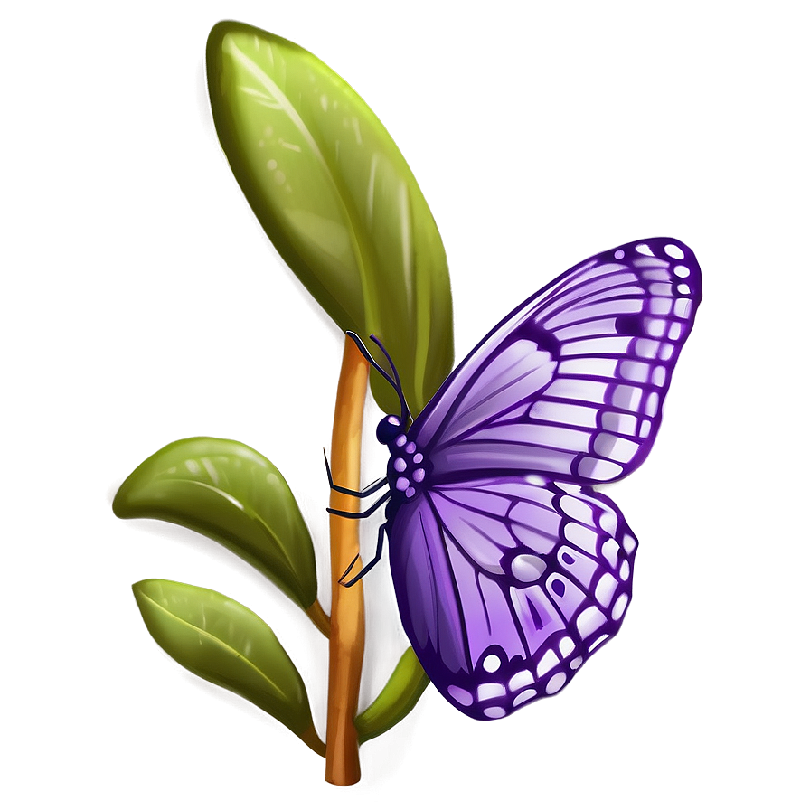 Magical Purple Butterfly Png 33