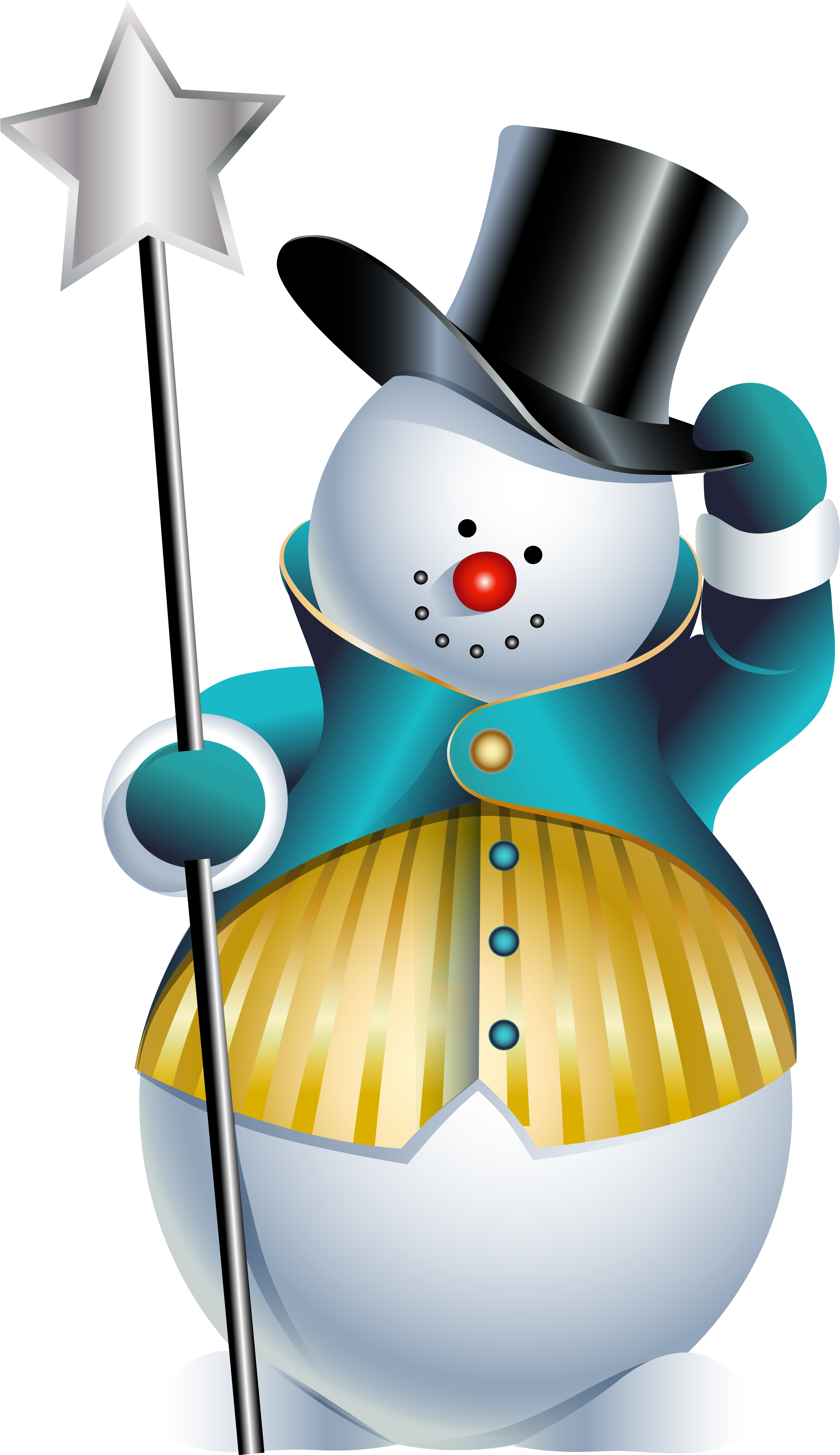 Magical Snowman Clipart