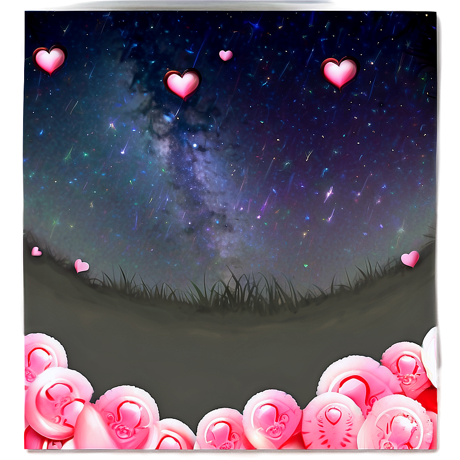 Magical Valentine's Day Night Sky Png 93