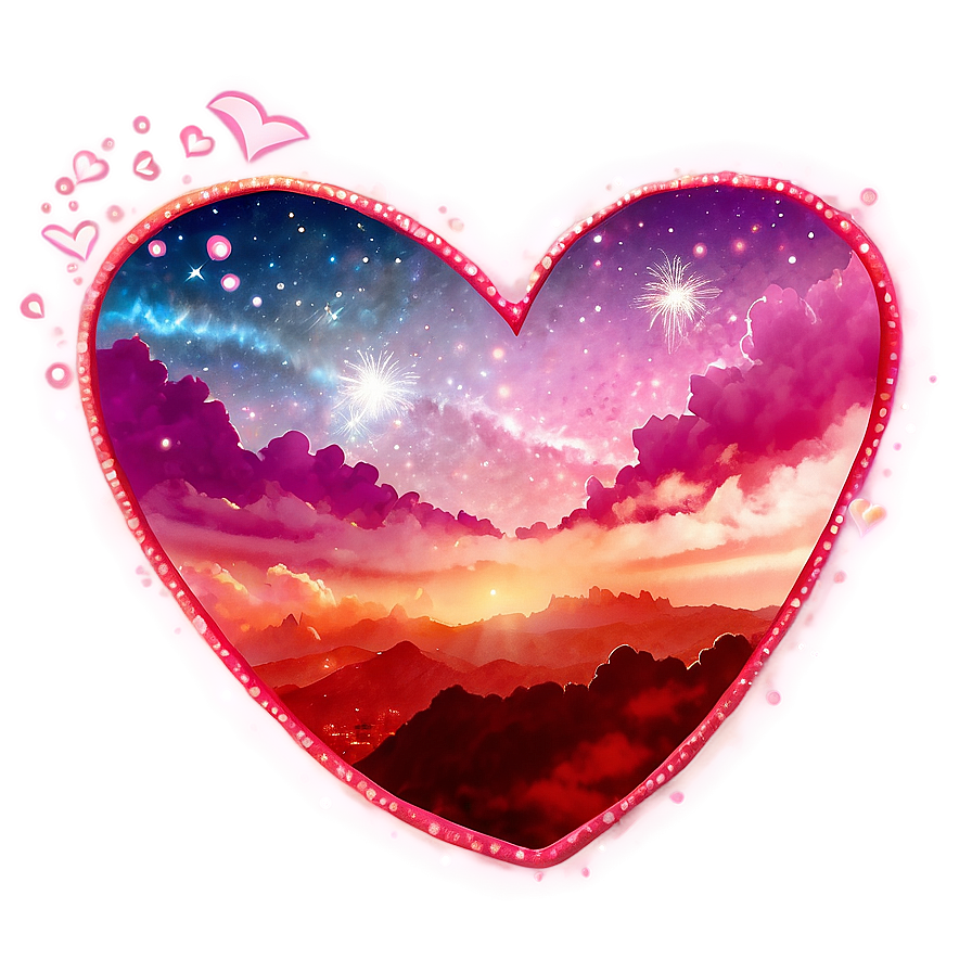 Magical Valentine's Day Night Sky Png Aom