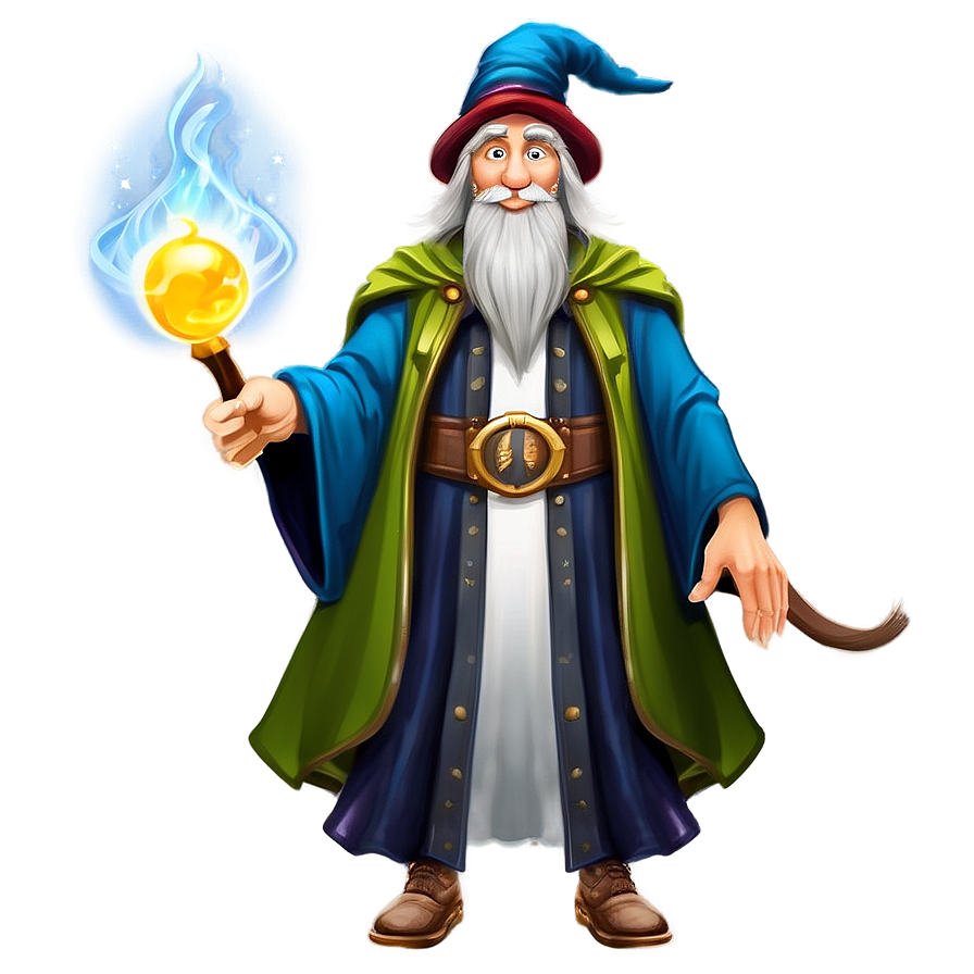 Magical Wizard Cartoon Character Png 06122024